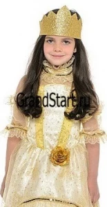 Детский карнавальный костюм «Золушка - Принцесса» золотая для девочек
