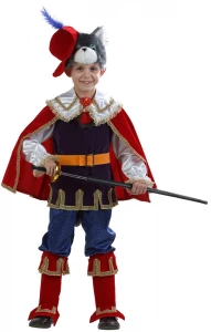 Детский карнавальный костюм «Кот в сапогах» для мальчика