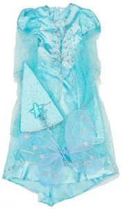 Детский карнавальный костюм Фея «Сказочная» (голубая) для девочек
