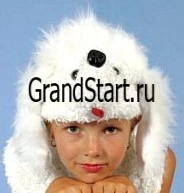 Детская карнавальная Шапочка Собака «Пудель» для девочек и мальчиков