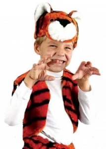 Детская карнавальная Шапочка «Тигрёнок» для девочек и мальчиков