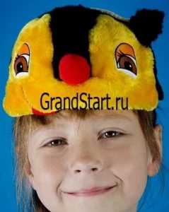Детская карнавальная Шапочка «Пчёлка» для девочек и мальчиков
