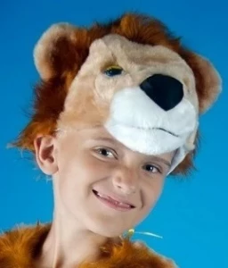 Детская карнавальная Шапочка «Лев» для девочек и мальчиков