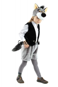 Детский карнавальный костюм Серый Волк «Семён» для мальчиков