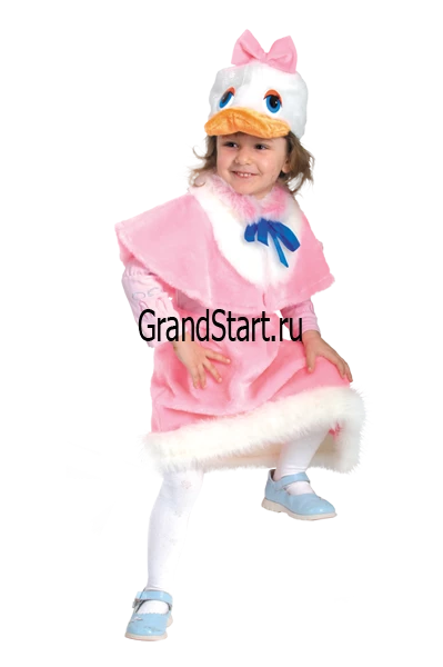 Детский карнавальный костюм Уточка «Роза» для девочек