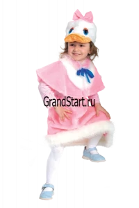 Детский карнавальный костюм Уточка «Роза» для девочек