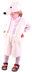 Детский карнавальный костюм Белый Медведь «Полярный» для мальчиков и девочек