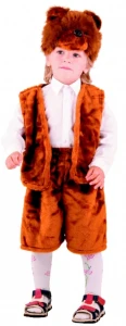Детский карнавальный костюм Медведь «Топтыгин» бурый для мальчиков