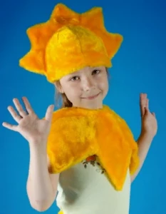 Детская карнавальная Шапочка «Солнышко» для девочек и мальчиков