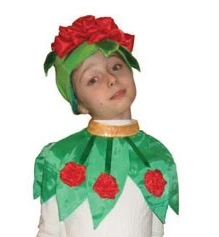 Детская карнавальная Шапочка Цветок «Роза» для девочек и мальчиков
