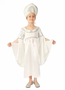 Детский карнавальный новогодний костюм «Метель» для девочек