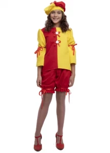 Детский карнавальный костюм «Клоунесса» для девочек