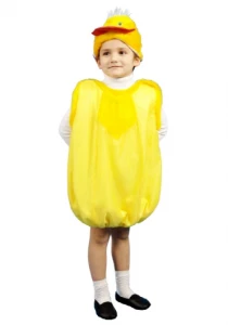 Детский карнавальный костюм «Утенок» (жёлтый) для мальчиков и девочек
