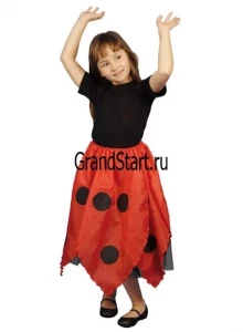 Детская карнавальная юбка «Божья Коровка» для девочек