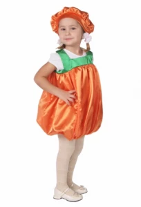 Детский карнавальный костюм «Тыковка» для девочек