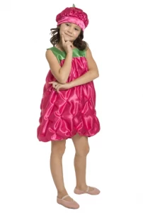 Детский карнавальный костюм «Малинка» для девочек