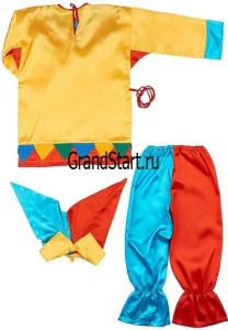 Детский карнавальный костюм «Скоморох» для мальчиков и девочек