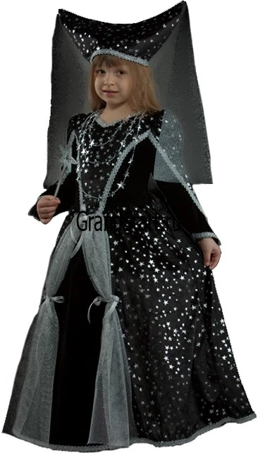 Детский карнавальный костюм «Королева Ночи» для девочек