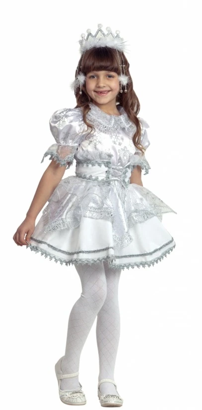 Новогодний костюм «Снежинка» для девочек