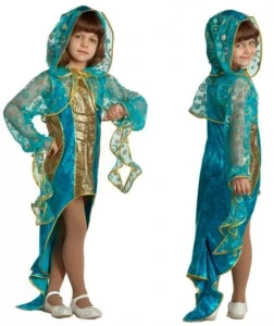 Детский карнавальный костюм «Морская Змея» для девочек