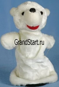 Кукла игрушка Би-Ба-Бо «Белый медведь» (кукла-перчатка)