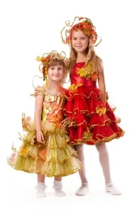 Детский карнавальный костюм Осень «Багряная» для девочек