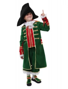 Детский карнавальный костюм Царь «Пётр Первый» первый Император Всероссийский для мальчиков