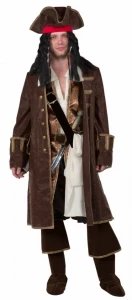 Карнавальный костюм Капитан Пиратов «Джек Воробей» для взрослых