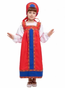 Детский карнавальный русский народный костюм «Маруся» для девочек