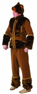 Карнавальный костюм «Медведь» бурый для взрослых