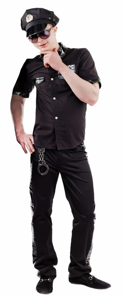 Эротический костюм полицейского - платье на молнии