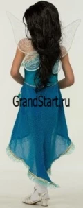 Детский карнавальный костюм Фея «Серебрянка» Disney (голубая) для девочек