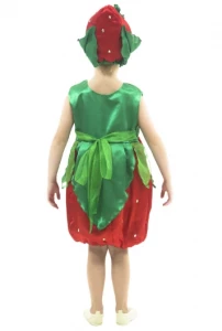 Детский карнавальный костюм Ягодка «Клубничка» для девочки