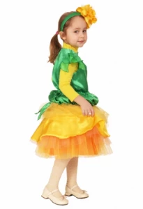 Детский карнавальный костюм Цветочек «Одуванчик» для девочек