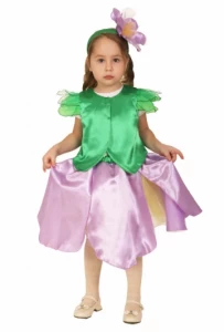 Детский карнавальный костюм Цветок «Подснежник» для девочек