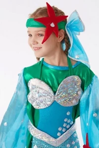 Детский карнавальный костюм Русалочка «Ариэль» для девочек