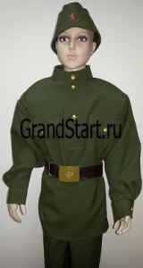 Детская Военная форма - Костюм Солдат Великой Отечественной Войны для мальчиков