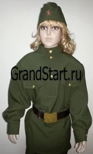 Детская Военная форма - Костюм Солдат Великой Отечественной Войны для девочек