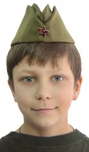 Пилотка солдатская военно-полевая времен СССР ВОВ для детей и взрослых