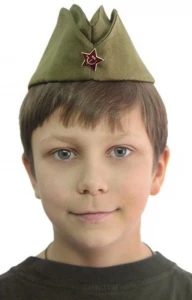 Военно-полевая солдатская пилотка времен СССР ВОВ для детей и взрослых