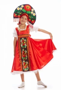 Детский костюм Русский Народный «Хохлома» для девочки
