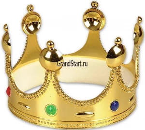 Детская карнавальная «Корона» (Король - Царь) золото