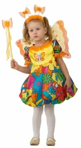 Детский маскарадный костюм Бабочка «Сказочная» для девочек