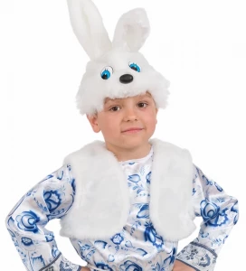 Детский карнавальный костюм Зайчонок «Ванятка» для девочек и мальчиков