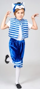 Детский карнавальный костюм Кот «Полосатый» для мальчиков и девочек