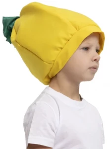 Детская маскарадная Шапочка «Лимон» для девочек и мальчиков