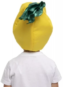 Детская маскарадная Шапочка «Лимон» для девочек и мальчиков
