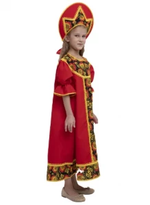 Детский костюм Русский Народный «Хохлома» для девочек