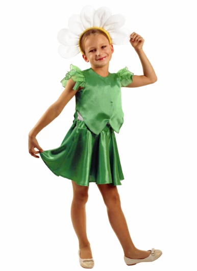 Детский карнавальный костюм Цветок «Ромашка» для девочек