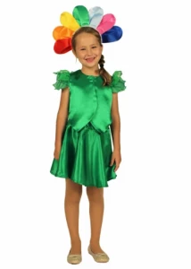 Детский карнавальный костюм Цветок «Цветик-Семицветик» для девочек